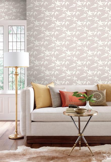 media image for Persimmon Leaf Wallpaper from the Tea Garden Collection by Ronald Redding for York Wallcoverings 219