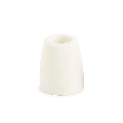 product image of petite ceramic taper holder in matte white 3 589