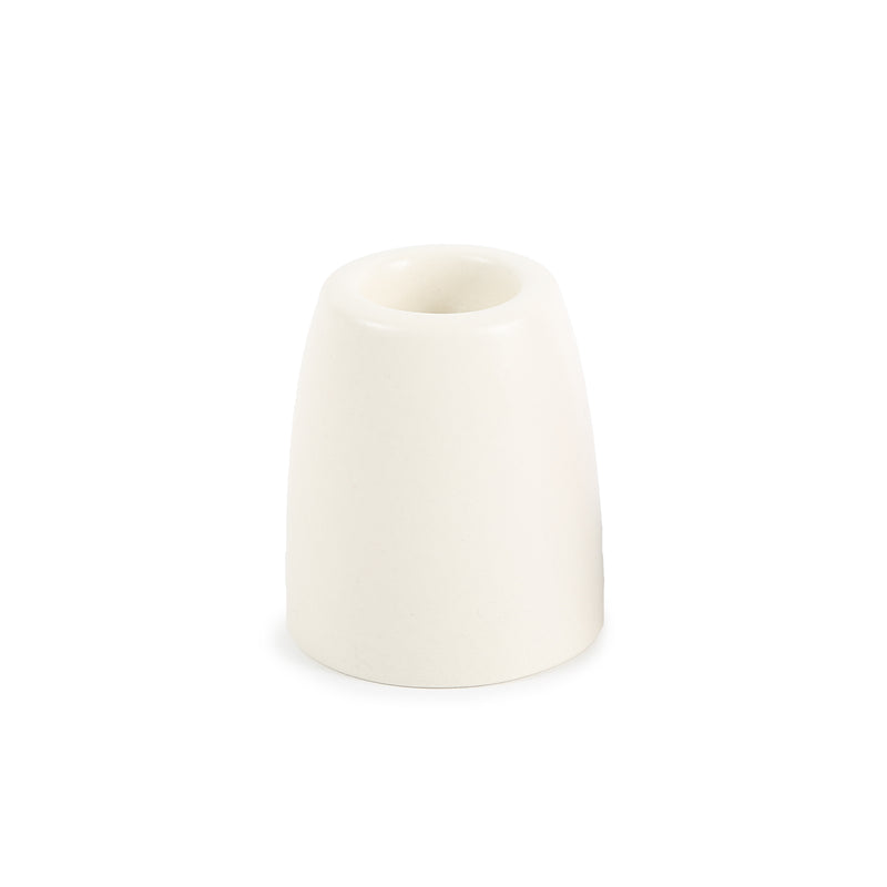 media image for petite ceramic taper holder in matte white 3 276