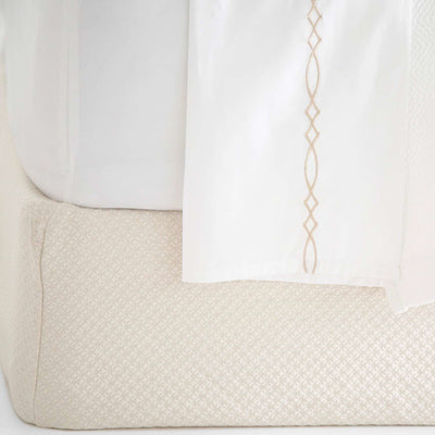 product image of petite trellis ivory matelasse box spring cover by annie selke m8ptibcf 1 588