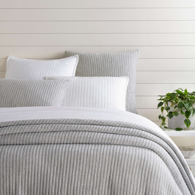 product image of pick stitch grey matelasse coverlet by annie selke pc3356 fq 1 545