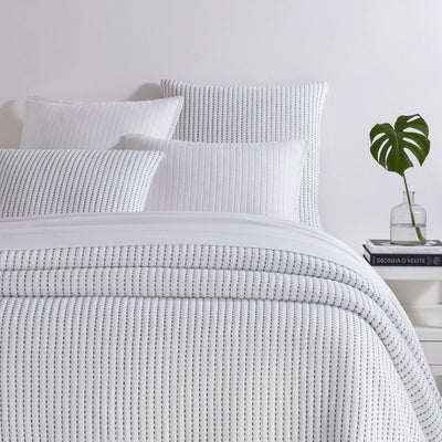 product image for Pick Stitch White Matelasse Coverlet 1 7