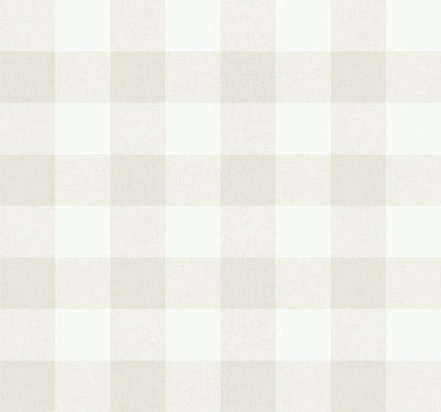 product image of Picnic Plaid Wallpaper in Sand Dunes from the Beach House Collection by Seabrook Wallcoverings 530