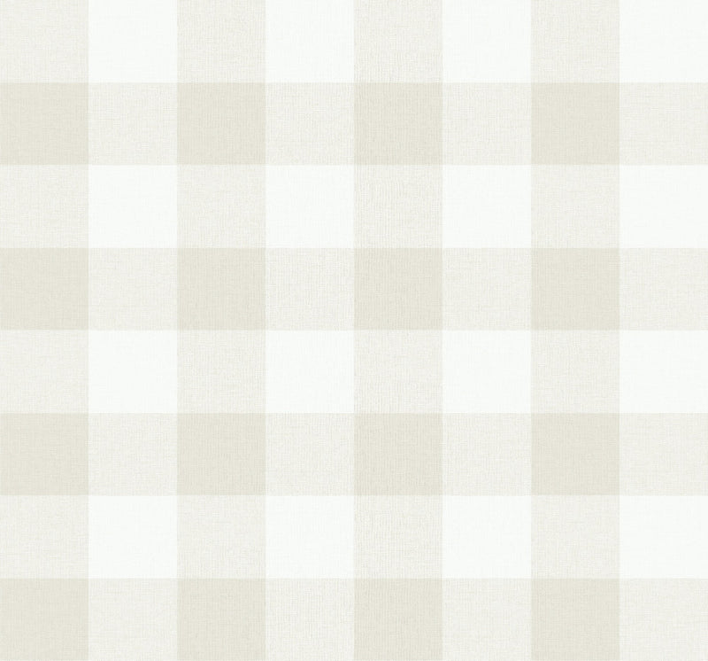 media image for Picnic Plaid Wallpaper in Sand Dunes from the Beach House Collection by Seabrook Wallcoverings 268