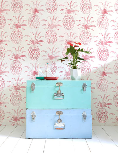 product image for Pina Pintada Wallpaper in Flamingo design by Aimee Wilder 7
