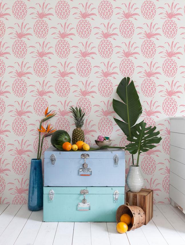 media image for Pina Sola Wallpaper in Rosa design by Aimee Wilder 286