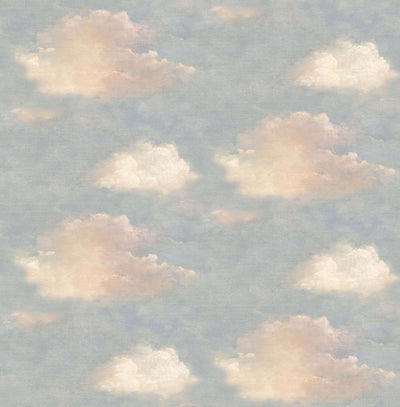 product image of Westerly Peel & Stick Wallpaper in Blue/Pink by Mayflower 528