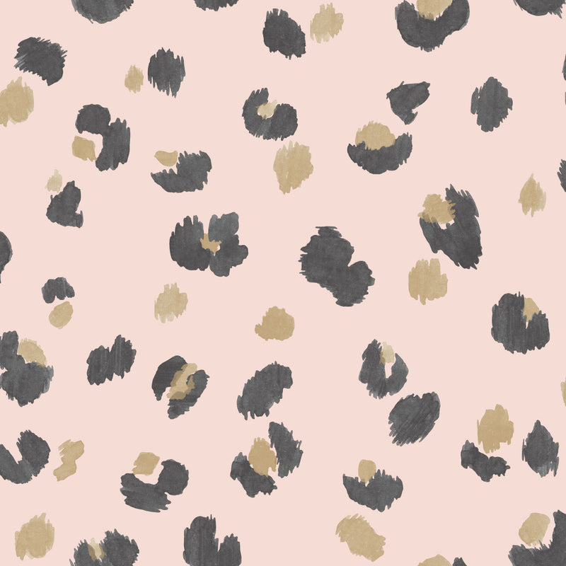 media image for Pink Painted Leopard Wallpaper by Walls Republic 230