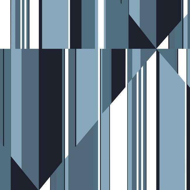 media image for Pinwheel Stripe Wall Mural in Blue from the Murals Resource Library by York Wallcoverings 275