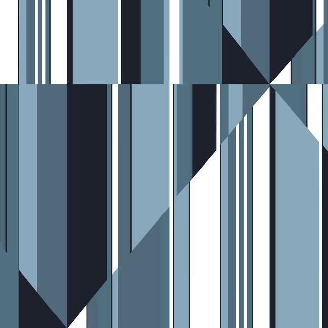 media image for Pinwheel Stripe Wall Mural in Blue from the Murals Resource Library by York Wallcoverings 271