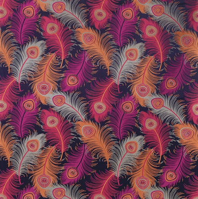 product image for Plumas Fabric in Ruby, Ginger, and Fuchsia by Matthew Williamson for Osborne & Little 34