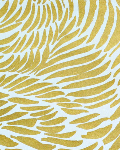 product image of sample plume wallpaper in rich gold design by jill malek 1 598
