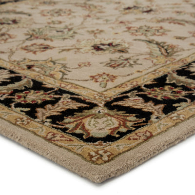 product image for my02 selene handmade floral beige black area rug design by jaipur 4 75