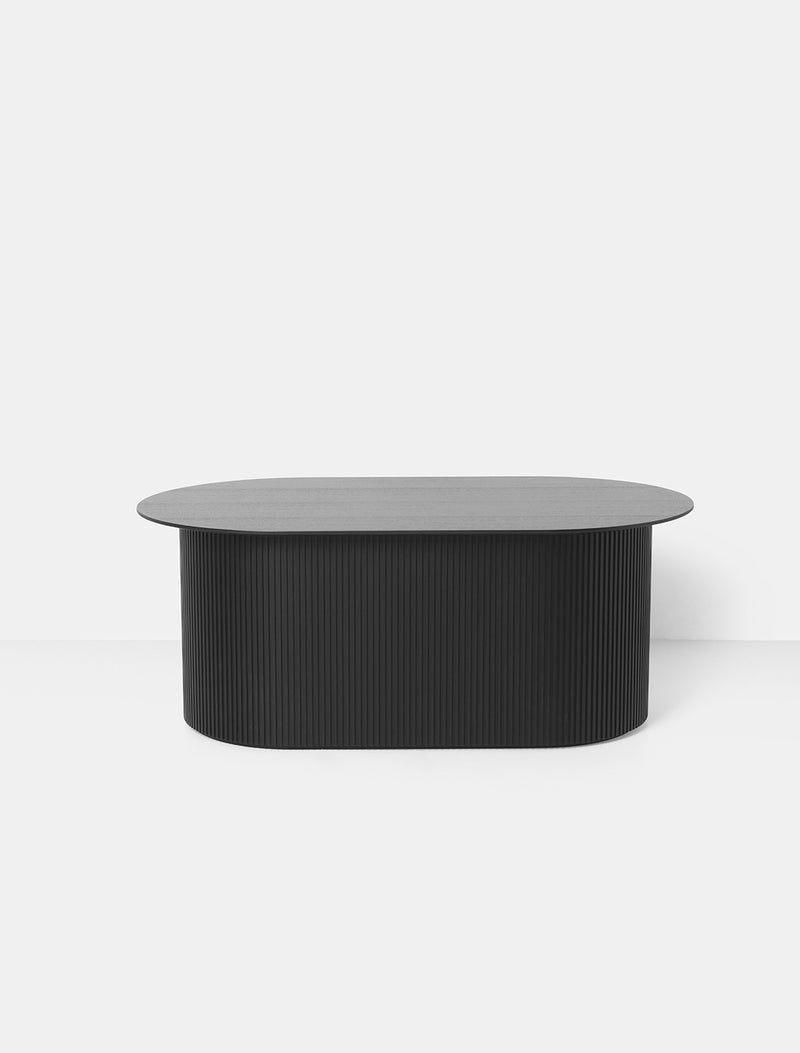 media image for Podia Table Oval in Black by Ferm Living 267
