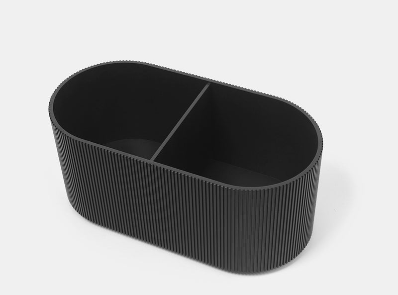 media image for Podia Table Oval in Black by Ferm Living 279