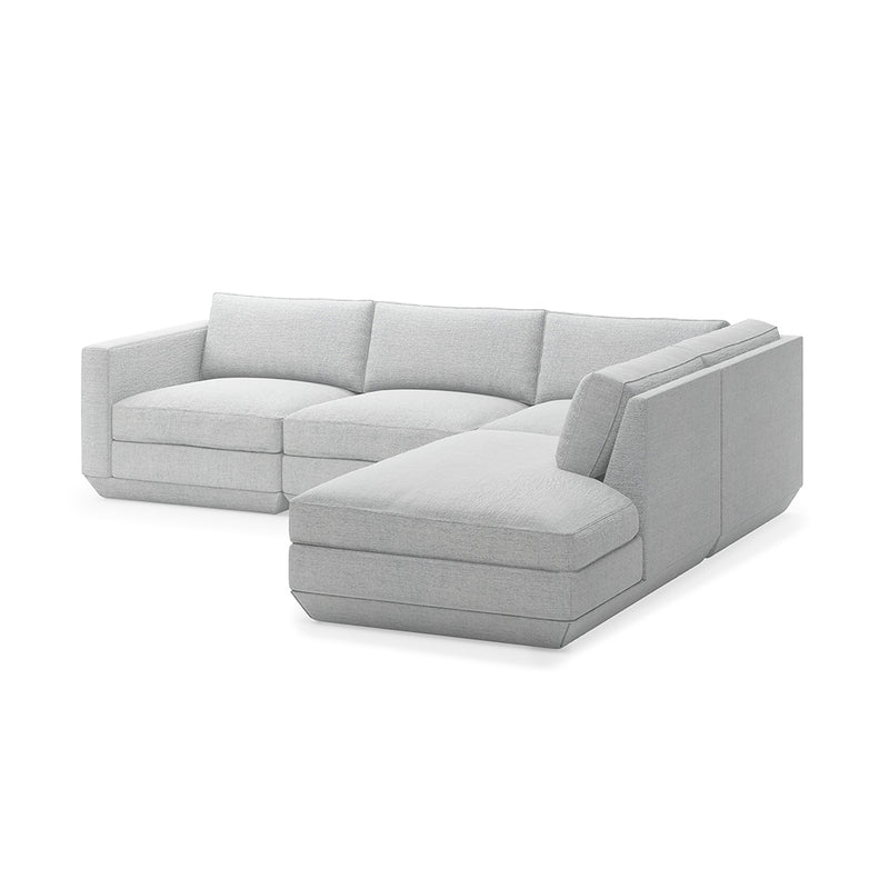 media image for podium modular 4 piece lounge sectional a by gus modern 18 246