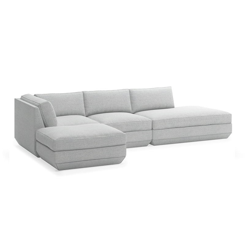 media image for podium modular 4 piece lounge sectional b by gus modern 2 262