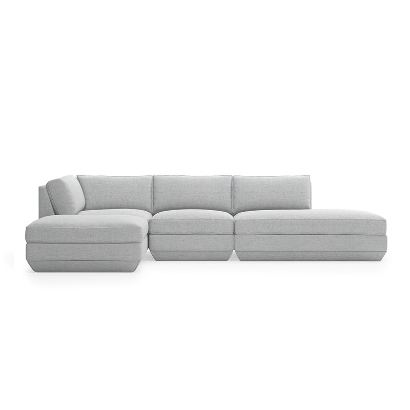 media image for podium modular 4 piece lounge sectional b by gus modern 1 211