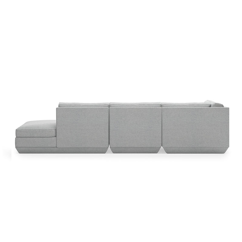 media image for podium modular 4 piece lounge sectional b by gus modern 4 249