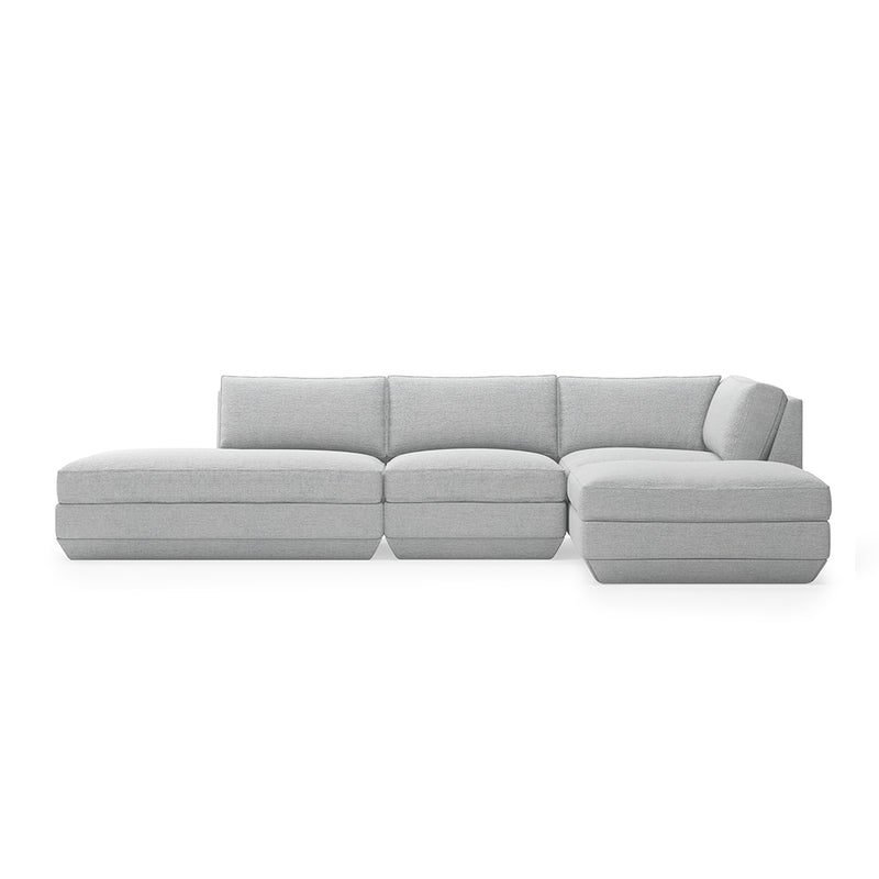 media image for podium modular 4 piece lounge sectional b by gus modern 17 210