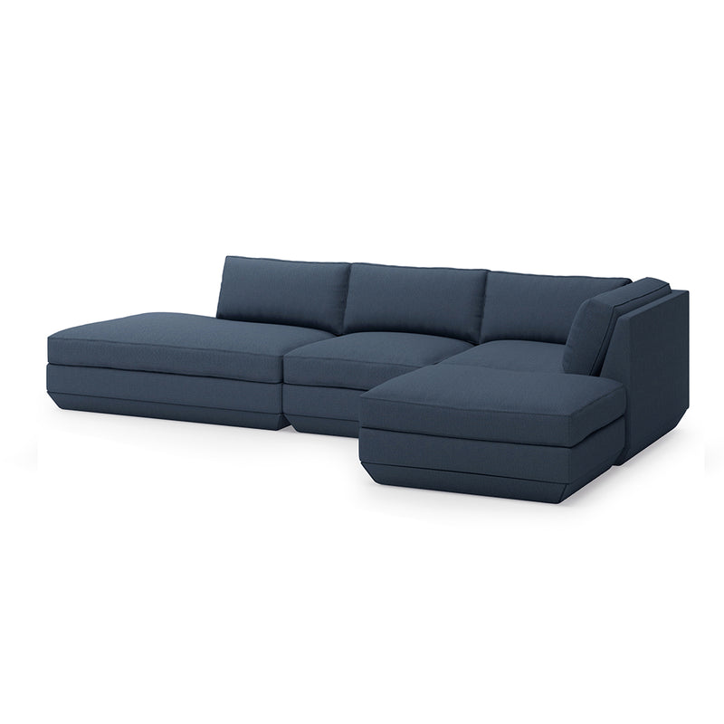 media image for podium modular 4 piece lounge sectional b by gus modern 30 265
