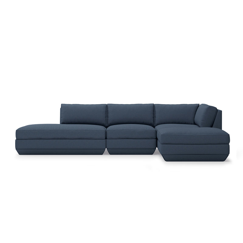 media image for podium modular 4 piece lounge sectional b by gus modern 29 263