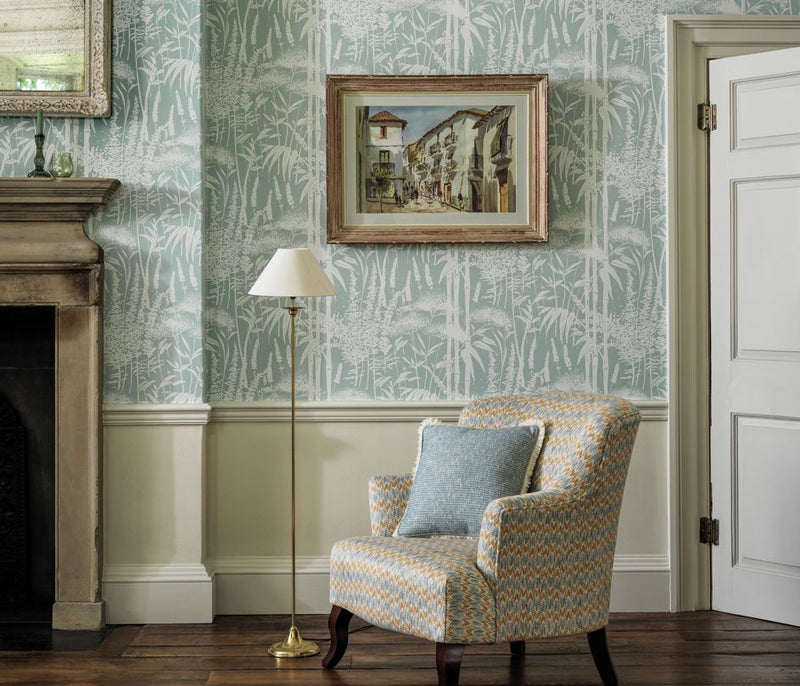 media image for Signature Poiteau Indigo Wallpaper by Nina Campbell 251