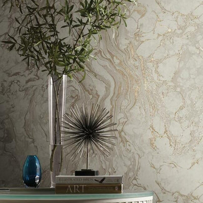 product image for Polished Marble Wallpaper in Taupe from the Ronald Redding 24 Karat Collection by York Wallcoverings 23