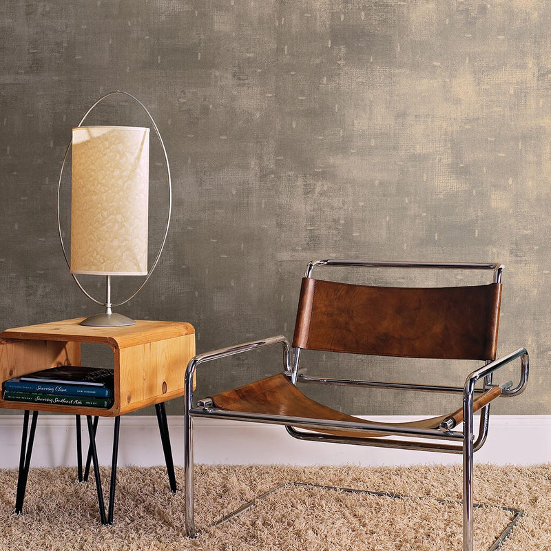 media image for Portia Distressed Texture Wallpaper in Gold from the Polished Collection by Brewster Home Fashions 228