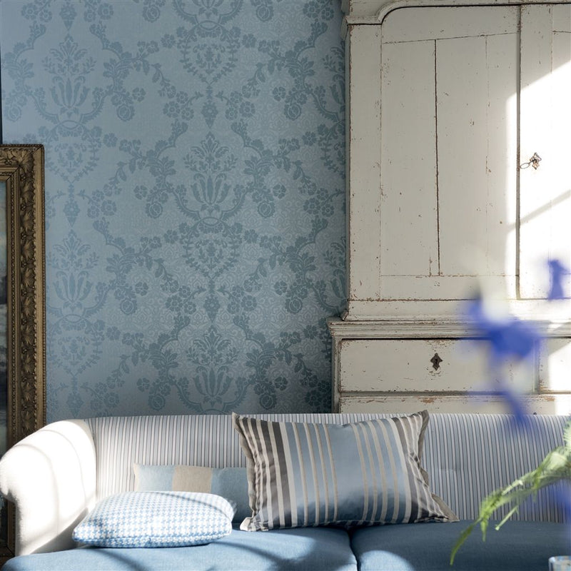 media image for Portia Wallpaper in Delft from the Edit Vol. 1 Collection by Designers Guild 210