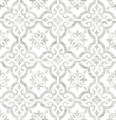 product image of Porto Tile Peel-and-Stick Wallpaper in Harbor Mist from the Luxe Haven Collection by Lillian August 550