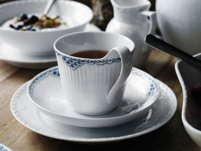 product image for white fluted half lace serveware by new royal copenhagen 1017292 12 33