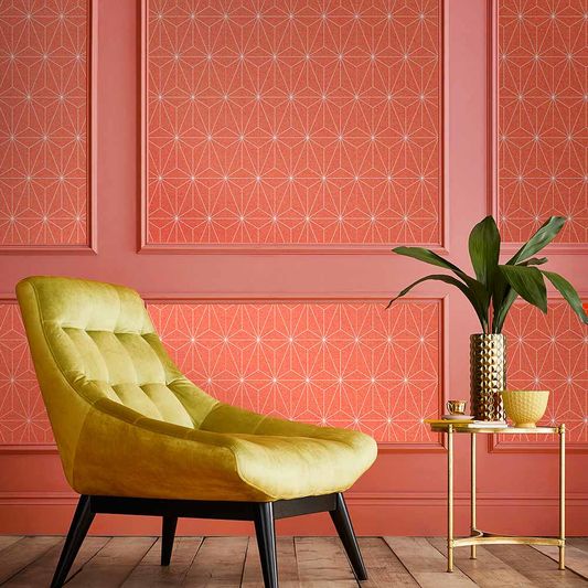 media image for Prism Wallpaper in Coral from the Exclusives Collection by Graham & Brown 296