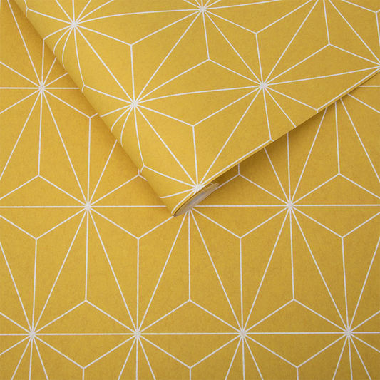 media image for sample prism wallpaper in yellow from the exclusives collection by graham brown 1 255