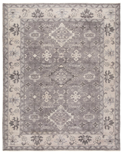 product image for sln12 kella hand knotted medallion gray area rug design by jaipur 1 2