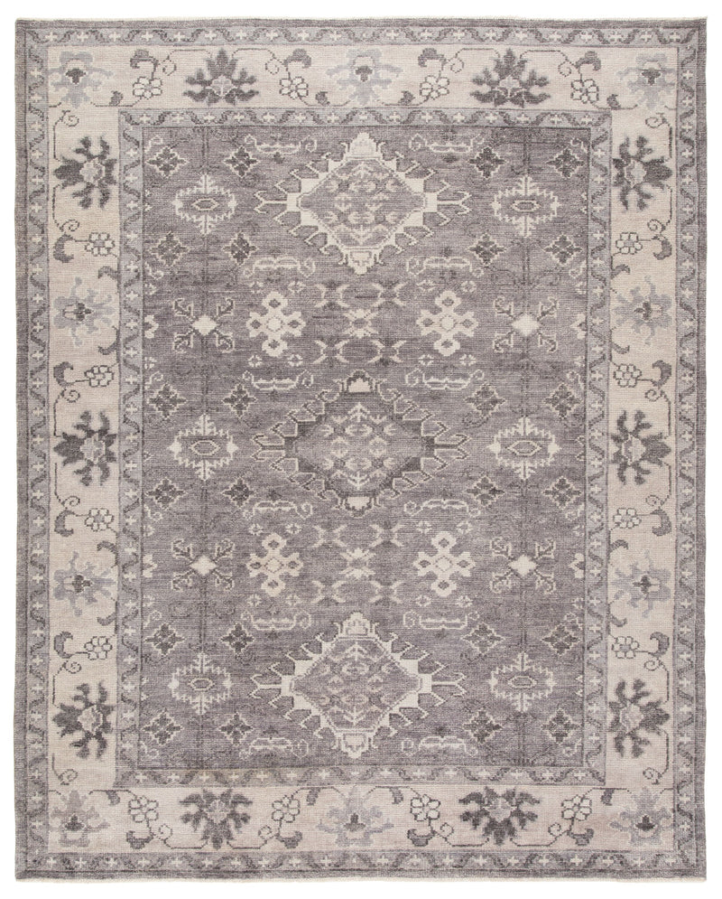 media image for sln12 kella hand knotted medallion gray area rug design by jaipur 1 253