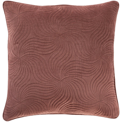 product image of Quilted Cotton Velvet QCV-009 Pillow in Burgundy by Surya 532