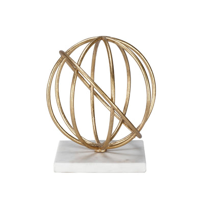 product image of Quincy Sphere On White Marble Base 1 536