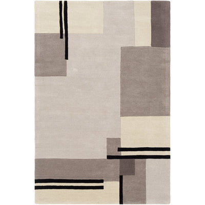 product image of Queens QUN-2304 Hand Tufted Rug in Cream & Medium Grey by Surya 589
