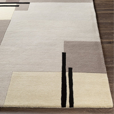 product image for Queens QUN-2304 Hand Tufted Rug in Cream & Medium Grey by Surya 51