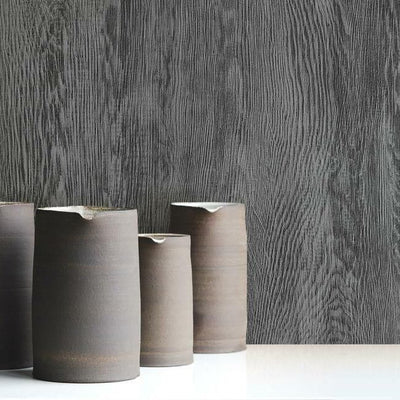 product image for Quarter Sawn Wood Wallpaper in Black from the Simply Farmhouse Collection by York Wallcoverings 17