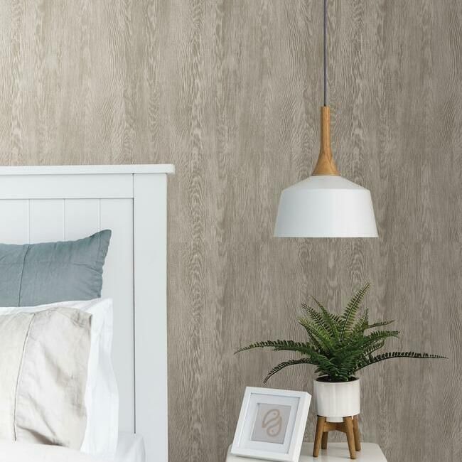 media image for Quarter Sawn Wood Wallpaper in Brown from the Simply Farmhouse Collection by York Wallcoverings 243