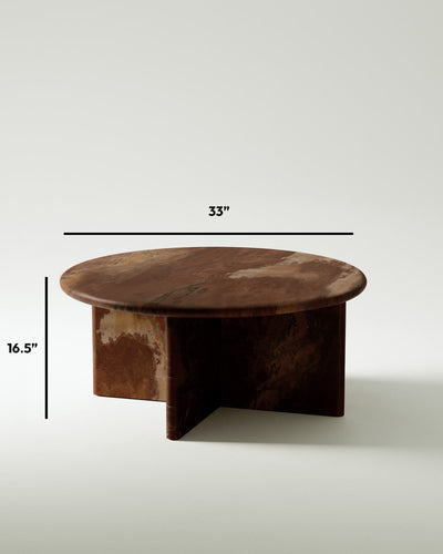 product image for plinth large circular marble coffee table csl3315 slm 20 24