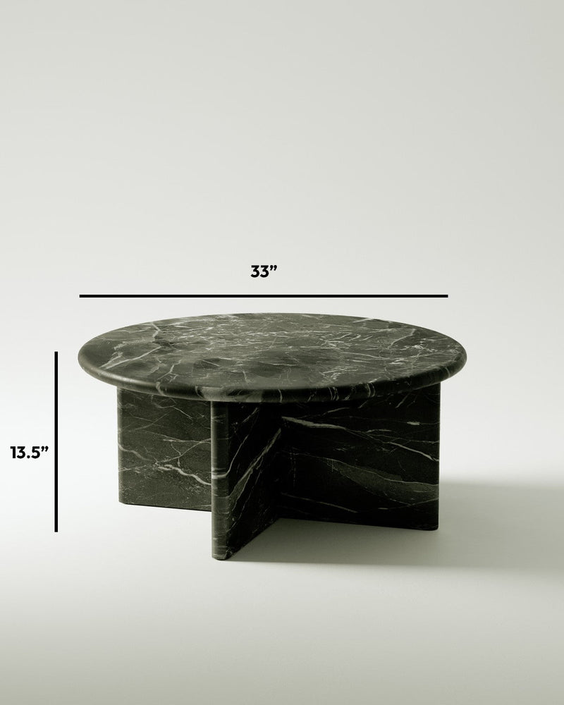 media image for plinth small circular marble coffee table csl3312 slm 17 25