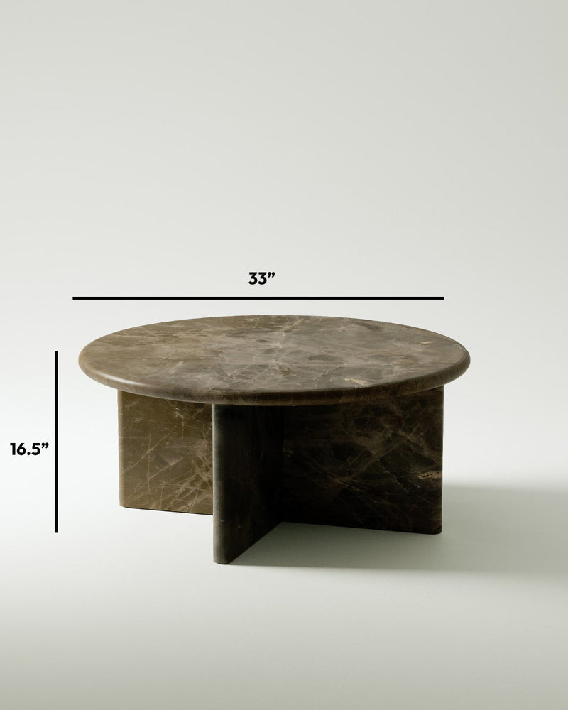 media image for plinth large circular marble coffee table csl3315 slm 18 280