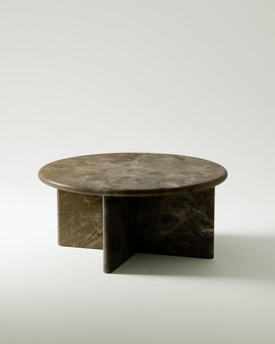product image for plinth large circular marble coffee table csl3315 slm 3 87
