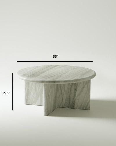 product image for plinth large circular marble coffee table csl3315 slm 16 20