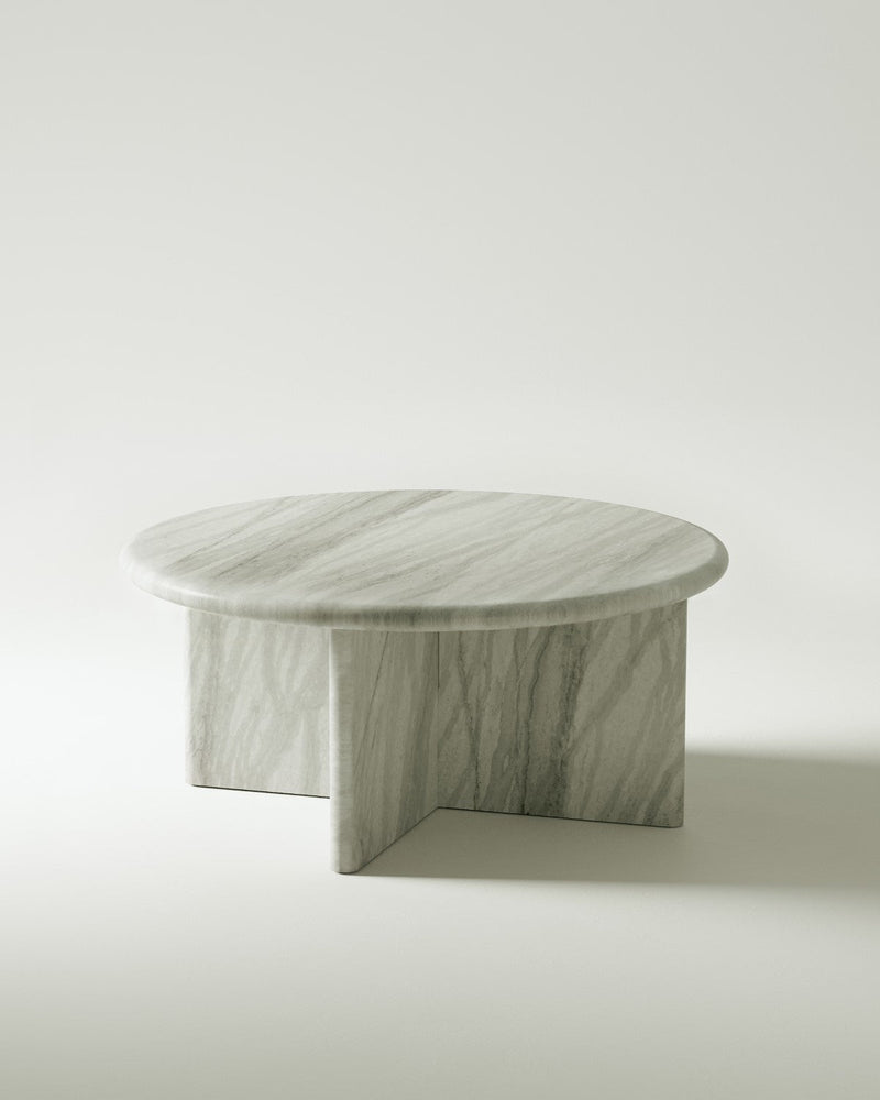 media image for plinth small circular marble coffee table csl3312 slm 2 234