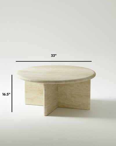 product image for plinth large circular marble coffee table csl3315 slm 19 31