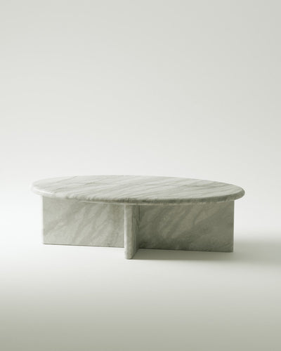 product image for plinth small oval marble coffee table csl4212r slm 2 69